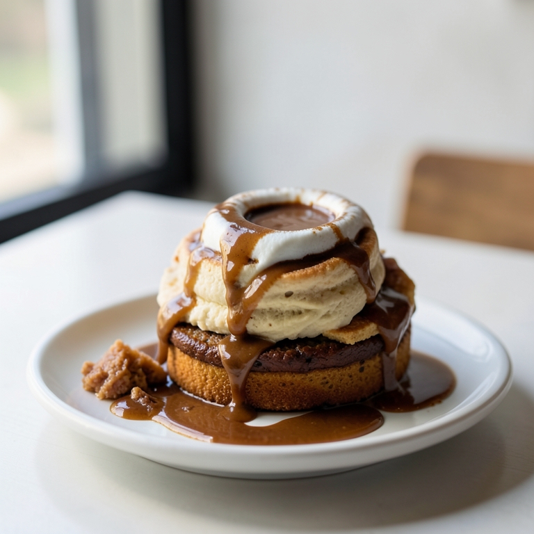 معاينة مرئية أصلية لأكلة لاتيه بالكراميل من وافليشــوس