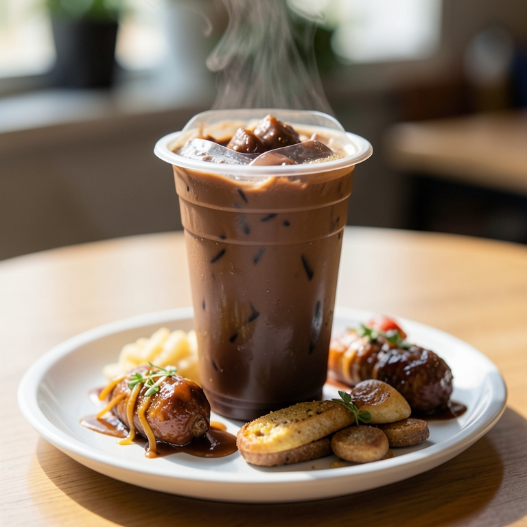 معاينة مرئية أصلية لأكلة شوكولاتة ساخنة من وافليشــوس