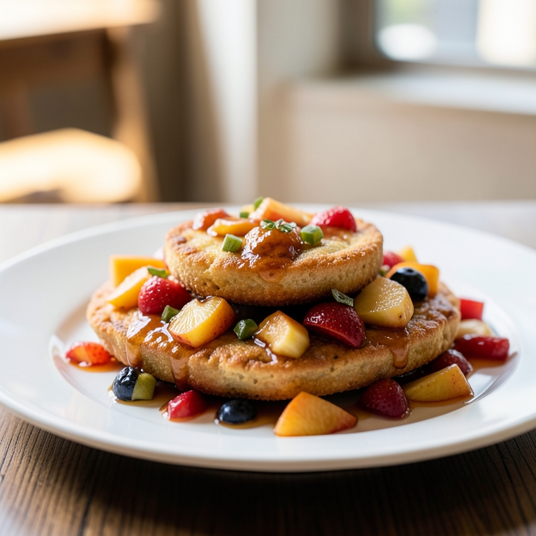 معاينة مرئية أصلية لأكلة وافل بلجيكي فواكه وعسل هولد ات من وافليشــوس